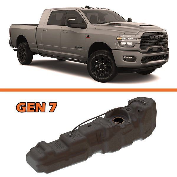 Titan Fuel Tanks 2025+ Ram 2500/3500 Mega Cab Short Bed 50 Gallon Xxl Midship Fuel Tank