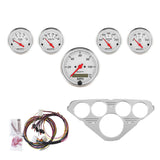 DIRECT FIT DASH KIT, CHEVY TRUCK 55-59, MPH/FUEL/OILP/WTMP/BAT, AW (7036-AW)