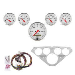 AutoMeter Direct Fit Dash Kit, Chevy Truck 55-59, MPH/Fuel/Oilp/Wtmp/Bat, AW (7036-AW)