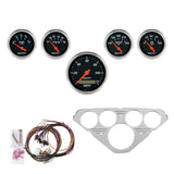 DIRECT FIT DASH KIT, CHEVY TRUCK 55-59, MPH/FUEL/OILP/WTMP/BAT, DB (7036-DB)