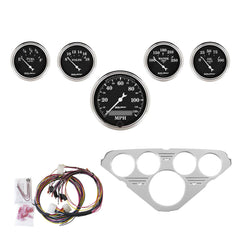AutoMeter Direct Fit Dash Kit, Chevy Truck 55-59, MPH/Fuel/Oilp/Wtmp/Bat, Otb (7036-OTB)