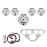 DIRECT FIT DASH KIT, CHEVY TRUCK 55-59, MPH/FUEL/OILP/WTMP/BAT, OTW (7036-OTW)