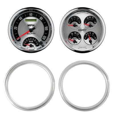 AutoMeter 2 Gauge Direct Fit Dash Kit, Chevy Truck 47-53, 2 Gauge, American Muscle