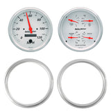 2 GAUGE DIRECT FIT DASH KIT, CHEVY TRUCK 47-53, 2 GAUGE,  ARCTIC WHITE