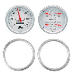 AutoMeter 2 Gauge Direct Fit Dash Kit, Chevy Truck 47-53, 2 Gauge, Arctic White