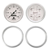 2 GAUGE DIRECT FIT DASH KIT, CHEVY TRUCK 47-53, 2 GAUGE,  OLD-TYME WHITE