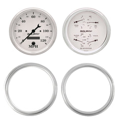 AutoMeter 2 Gauge Direct Fit Dash Kit, Chevy Truck 47-53, 2 Gauge, Old-Tyme White