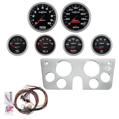 AutoMeter 6 Gauge Direct Fit Dash Kit, Chevy Truck 67-72, 6 Gauge, Sport-Comp II