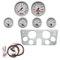 AutoMeter 6 Gauge Direct Fit Dash Kit, Chevy Truck 67-72, 6 Gauge, Ultra-Lite II