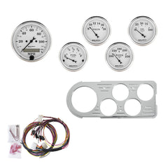 AutoMeter Direct Fit Dash Kit, Ford Truck 48-50, MPH/Fuel/Oilp/Wtmp/Bat, Otw