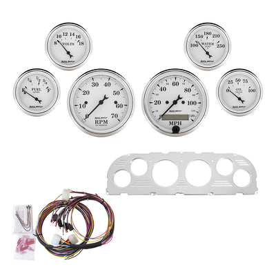 AutoMeter Direct Fit Dash Kit, Chevy Truck 60-63, Tach/MPH/Fuel/Oilp/Wtmp/Volt, Otw