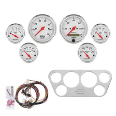 AutoMeter Direct Fit Dash Kit, Ford Truck 53-55, Tach/MPH/Fuel/Oilp/Wtmp/Volt, AW