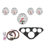 DIRECT FIT DASH KIT, CHEVY TRUCK 55-59, MPH/FUEL/OILP/WTMP/BAT, AW (7049-AW)