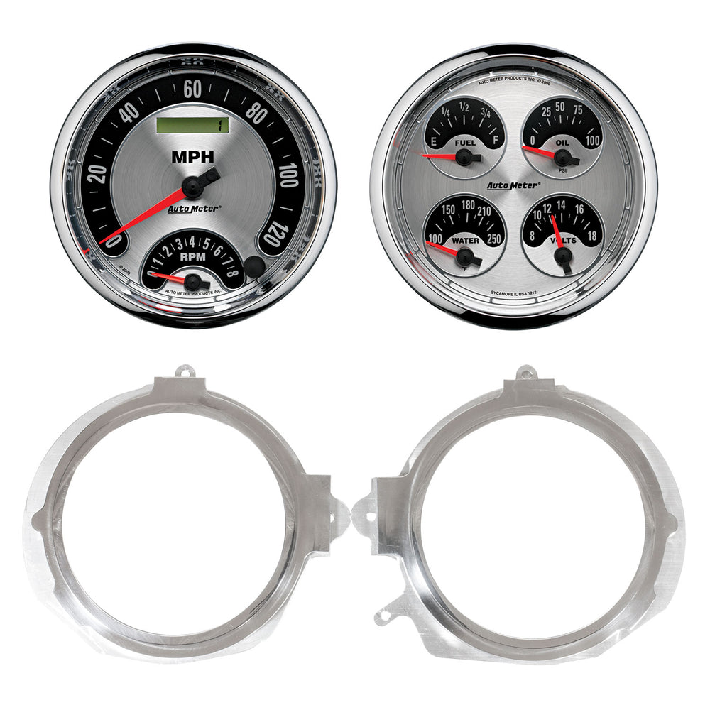 AutoMeter 2 Gauge Direct Fit Dash Kit, Camaro/Firebird 67-68, 2 Gauge, American Muscle
