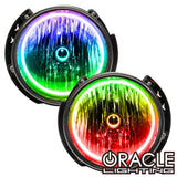 ORACLE Lighting 2007-2016 Jeep Wrangler Pre-Assembled Headlights - Dynamic ColorSHIFT