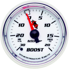 AutoMeter 2-1/16" Boost/Vacuum, 30 in HG/20 PSI, C2