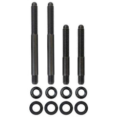 Moroso 2PC 5/16in-24 x 2.5in & 2 PC 5/16in-24 X 3.5in Long 12-Point Nuts Carb Stud Kit w/Bracket