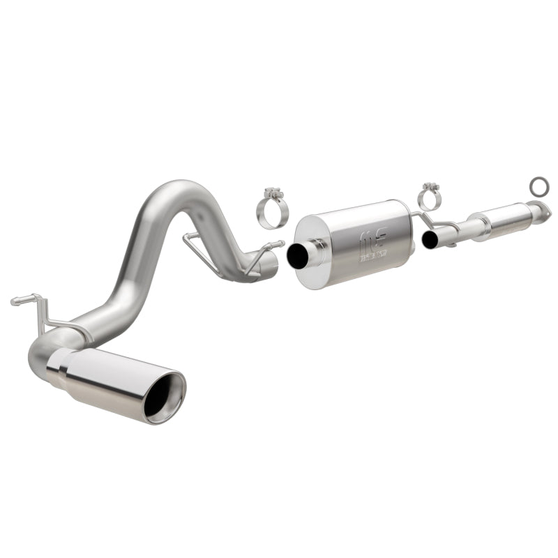 MagnaFlow Échappement Cat-Back en inox de 3 po à sortie simple côté passager arrière, embout de 4 po 2016 Toyota Tacoma TRD 3.5L V6