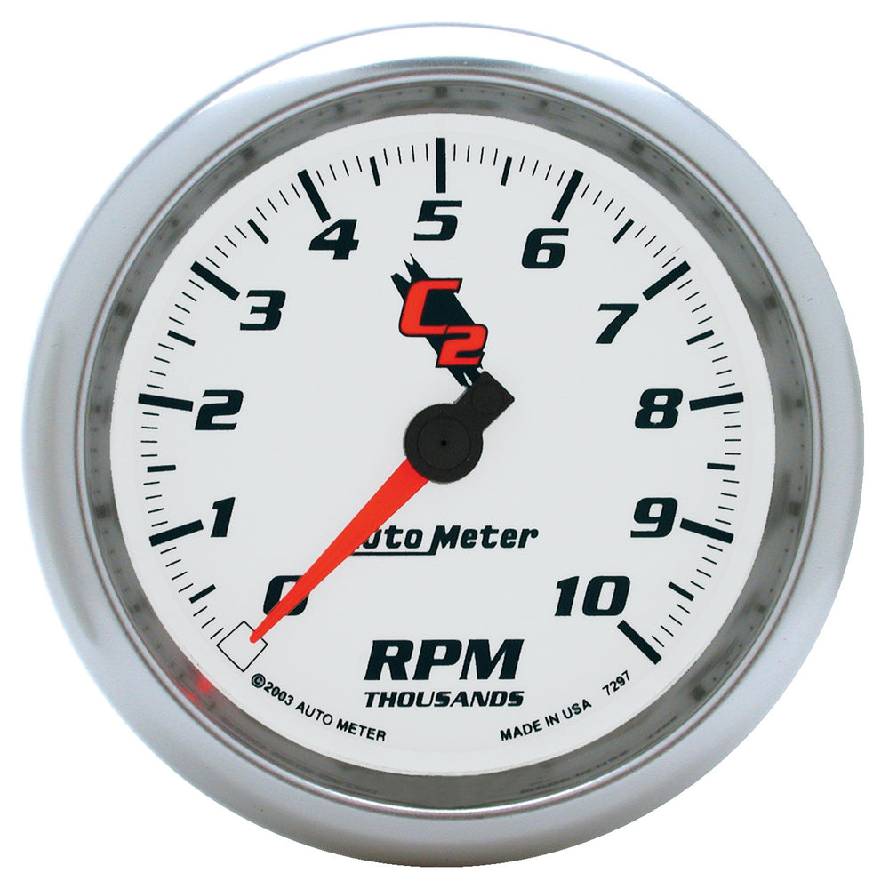 AutoMeter 3-3/8" IN-Dash Tachometer, 0-10,000 RPM, C2