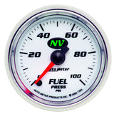 2-1/16" FUEL PRESSURE, 0-100 PSI, NV