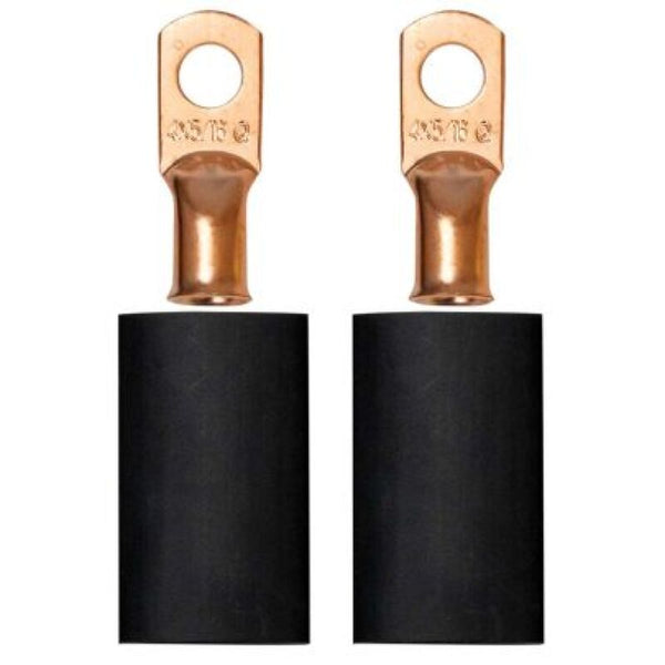 Moroso Ensemble de cosses de câble de batterie à sertir/souder pour fil calibre 4, goujon de 5/16 po de diam. (paquet de 2)