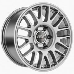 BBS TS-P 18x9in - 6x139.7 - 106.1 CB - ET12 - Satin Silver Wheel
