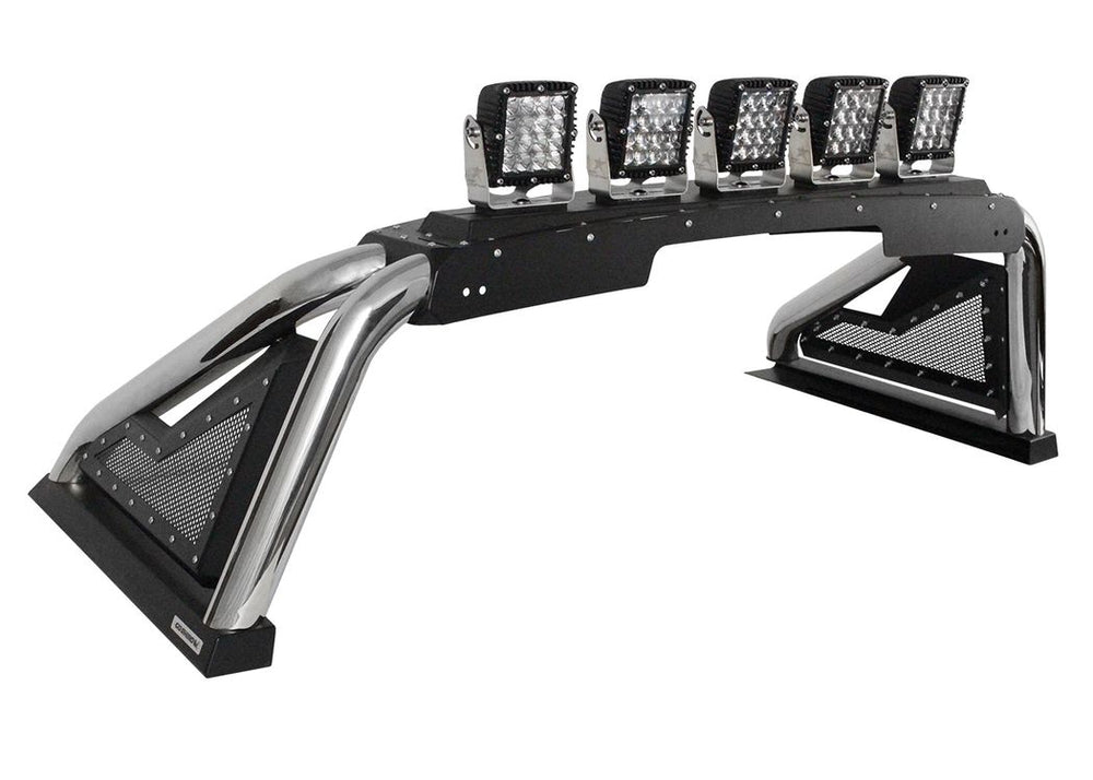 Go Rhino 2016+ Tacoma/2015+ Colorado/Canyon Sport Bar 2.0 With Powered Center Option Polished Stainless Tubes