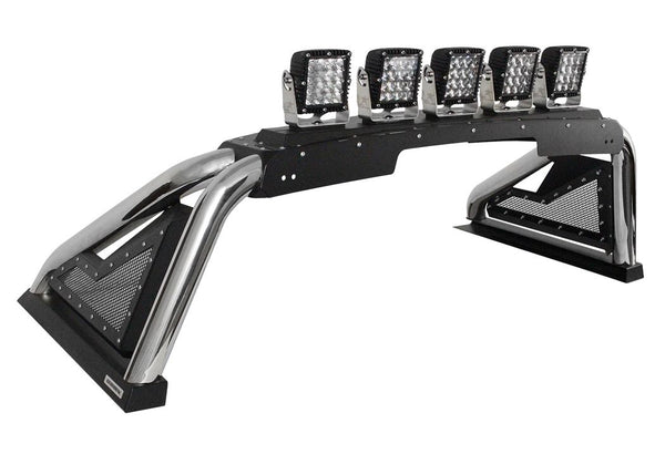 Go Rhino 2016+ Tacoma/2015+ Colorado/Canyon Sport Bar 2.0 With Powered Center Option Polished Stainless Tubes