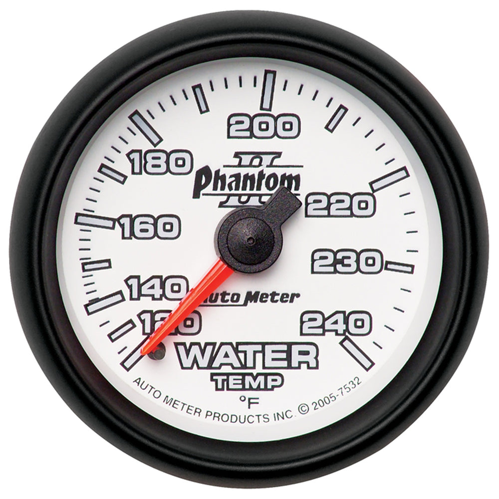AutoMeter 2-1/16" Water Temperature, 120-240 F, Phantom II