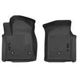 Husky Liner 2019+ Silverado/Sierra 1500 Standard Cab Front Floor Liners Weatherbeater Series Black