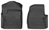 Husky Liner 2017-2023 F250/F350 Super Duty Front Floor Liners Weatherbeater Series Black