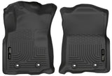 Husky Liner 2018-2023 Tacoma At Double Cab/Access Cab Front Floor Liners Weatherbeater Black
