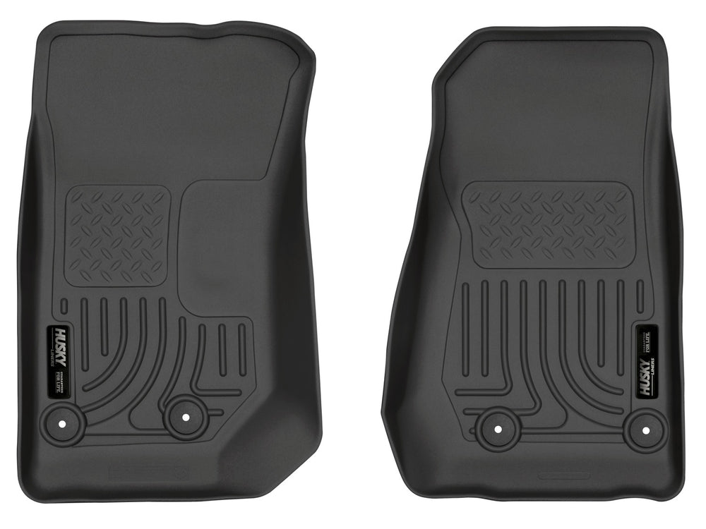 Tapis de sol Husky WeatherBeater avant - Noir — pour certains véhicules Jeep (WC18041)