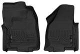 Husky Liner 2012-2016 F250/F350 Super Duty Reg Cab without Man Transfer Weatherbeater Front Floor Liners Black