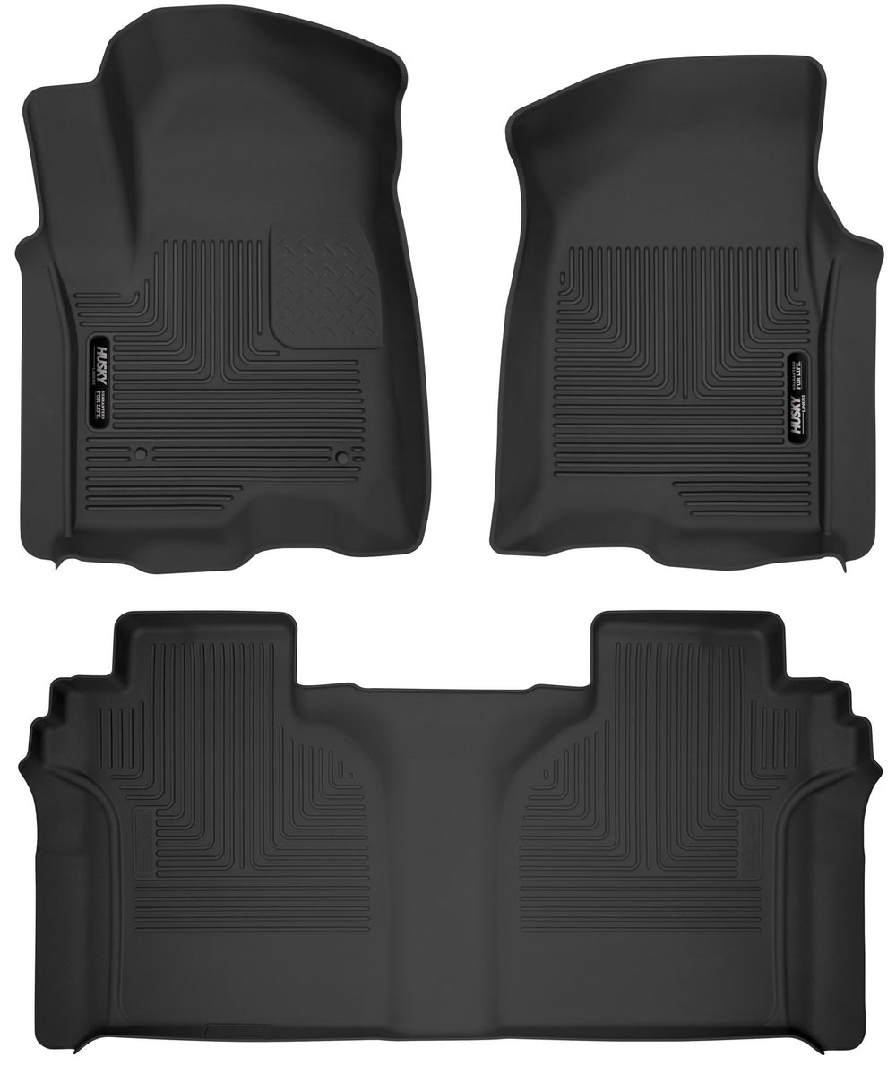 Tapis de sol Husky X-Act Contour Avant et Arrière - Noir