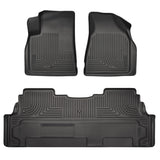 Husky Liner 2007-2016 Acadia Front & 2Nd Row Weatherbeater Floor Liner Black
