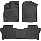 Husky Liner 2019-2024 Passport Front & 2Nd Row Weatherbeater Floor Liner Black