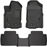 Husky Liner 2019-2023 Ranger Supercab Weatherbeater Front & 2Nd Row Floor Liner Black