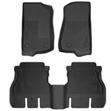 Husky Liner 2018+ Wrangler (Jl) Unlimited 4Dr Weatherbeater Fr & 2Nd Row Floor Liner Black