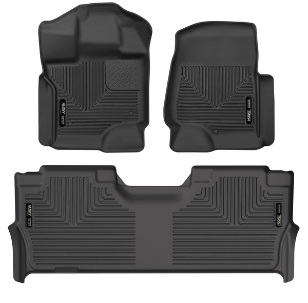 Husky Liners Floor Liners (WC94061) — Front And Second Rows