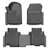 Husky Liner 2424 Silverado Ev Weatherbeater Fr & 2Nd Row Floor Liner Black