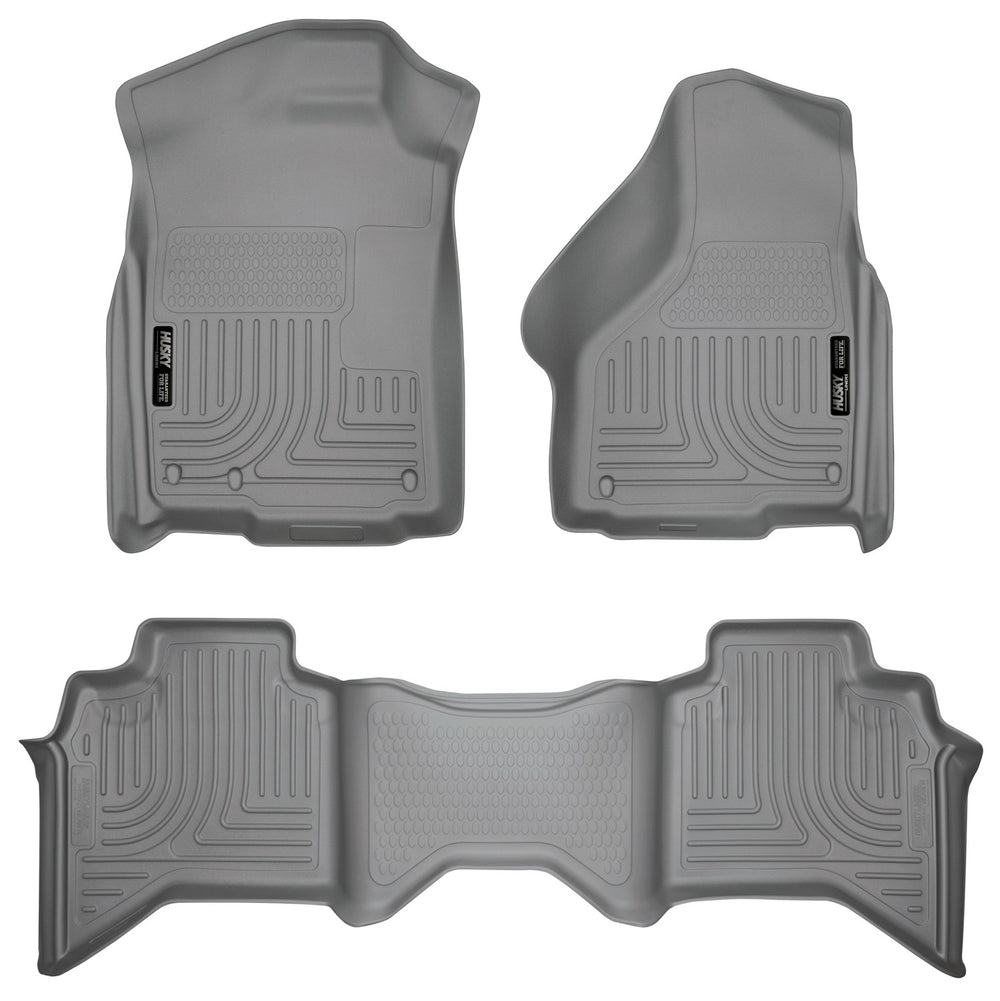 Husky Liners Front Floor Liners — 2002-2008 Dodge Ram 1500, Grey