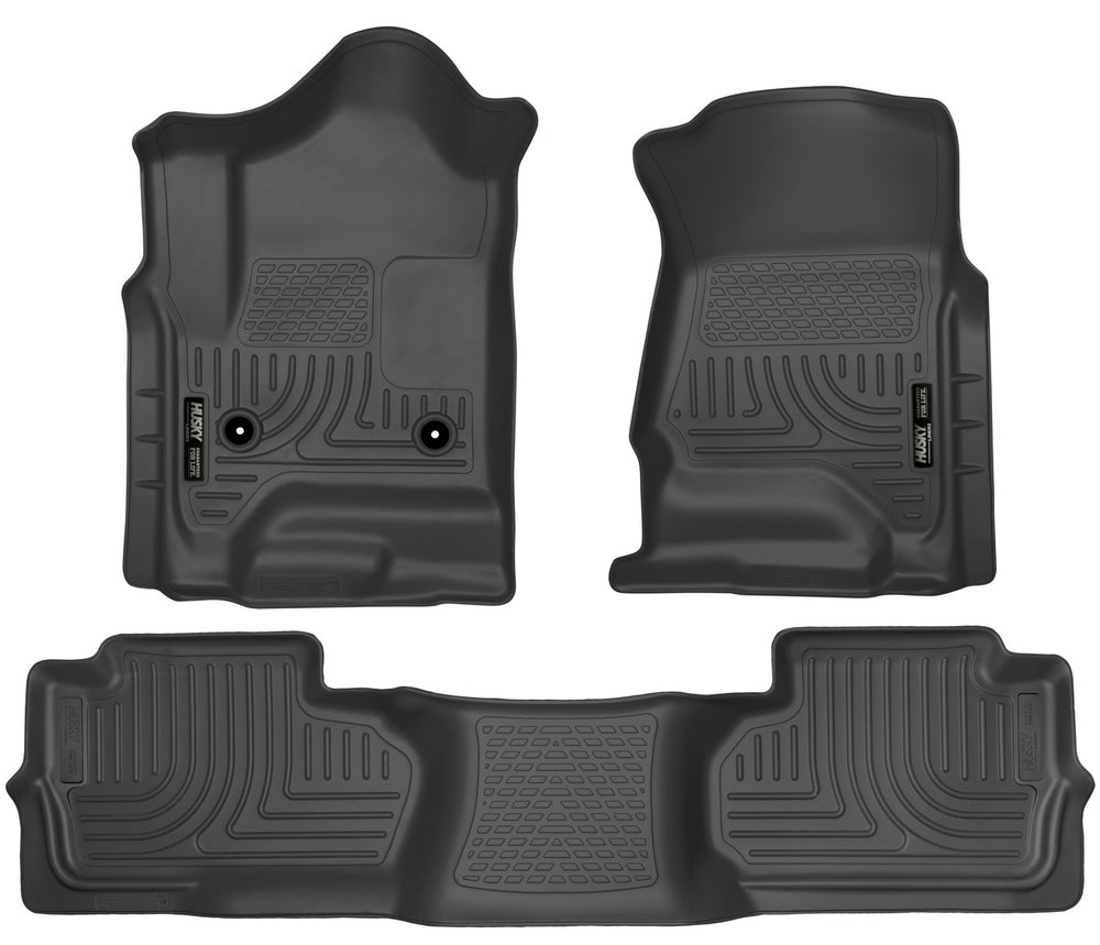 Husky Liners Floor Liners (WC98241) — Front And Second Rows