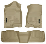 Husky Liner 2007-2014 Escalade Esv/Suburban/Yukon Xl/Avalanche (Not Hybrid) Front & 2Nd Seat Floor Liner Tan