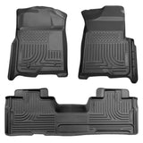 Husky Liner 2009-2014 F150 Supercab Weatherbeater Front/2Nd Seat Floor Liners Black