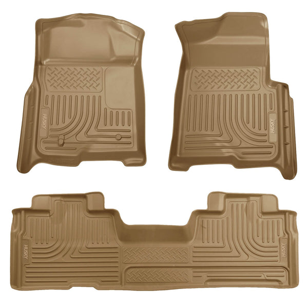 Husky Liners Protège-planchers avant et de 2e rangée Weatherbeater (couverture des espaces pour les pieds) (98343)