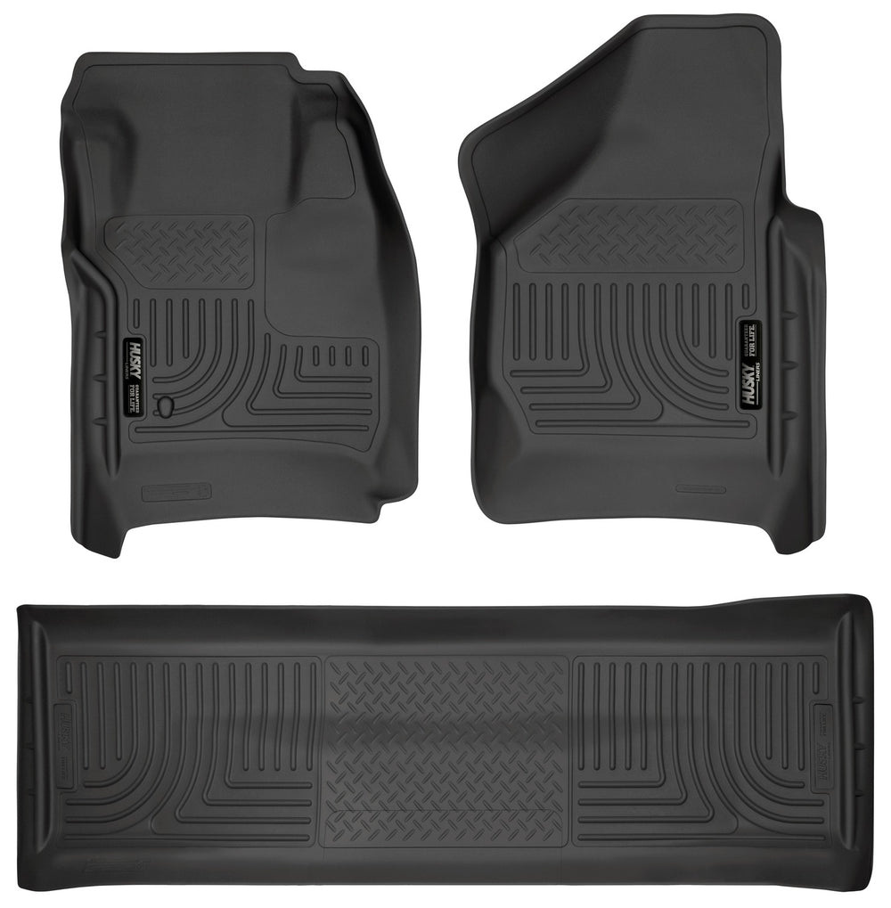 Husky Liners Floor Liners (WC98381) — Front And Second Rows