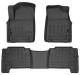 Husky Liner 2011-2015 Qx56 Custom Molded Front/2Nd Seat Floor Liners Weatherbeater Black