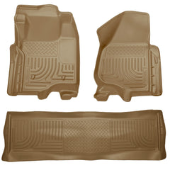 Husky Liners Weatherbeater - Front & 2nd Seat Floor Liners (Footwell Coverage) (98713)