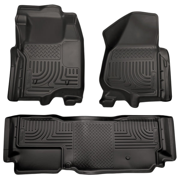 Husky Liners Protège-planchers avant et de 2e rangée Weatherbeater (couverture des espaces pour les pieds) (98721)